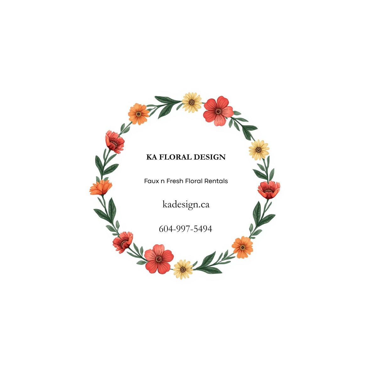 KA Floral Design logo