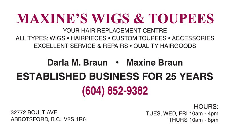 Maxine's Wigs & Toupees logo