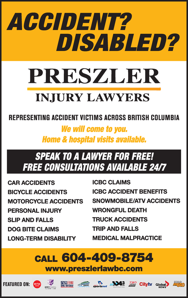 Preszler Law Firm Injury Lawyers Abbotsford, BC Fraser Valley Local