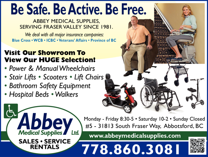 Abbey Medical Supplies Ltd Abbotsford, BC Fraser Valley Local